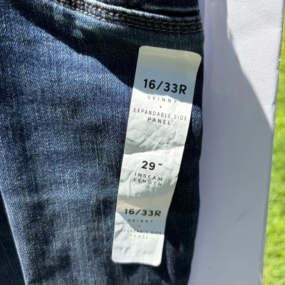 Isabel Maternity by Ingrid & Isabel Skinny Jeans Dark Wash Side Panel 16/33R 29